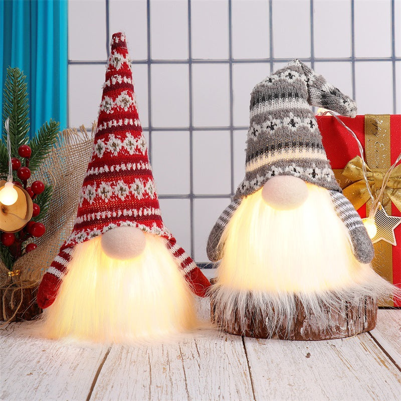 Glowing Knitted Christmas Gnome