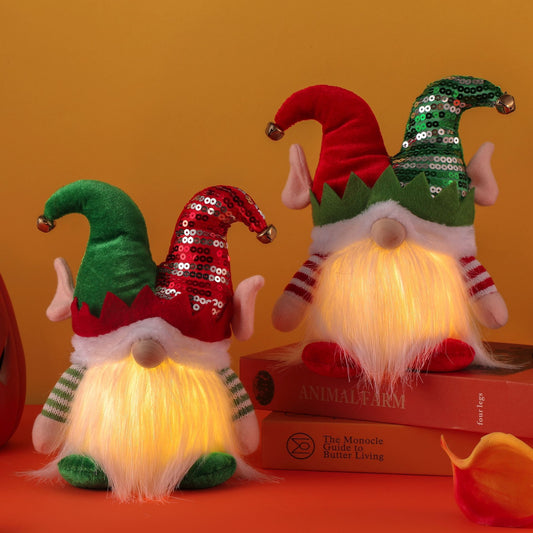 Christmas Glowing Elf Gnome