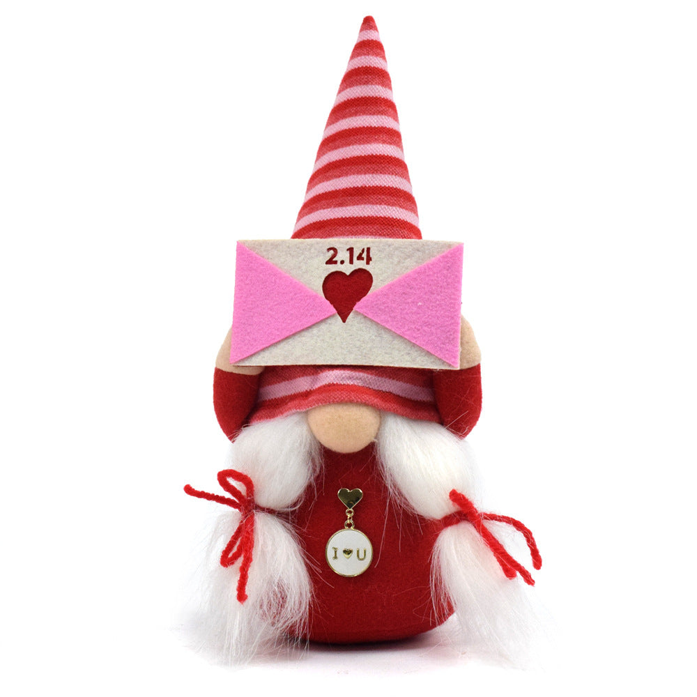 Valentine's Day Heart Gnome