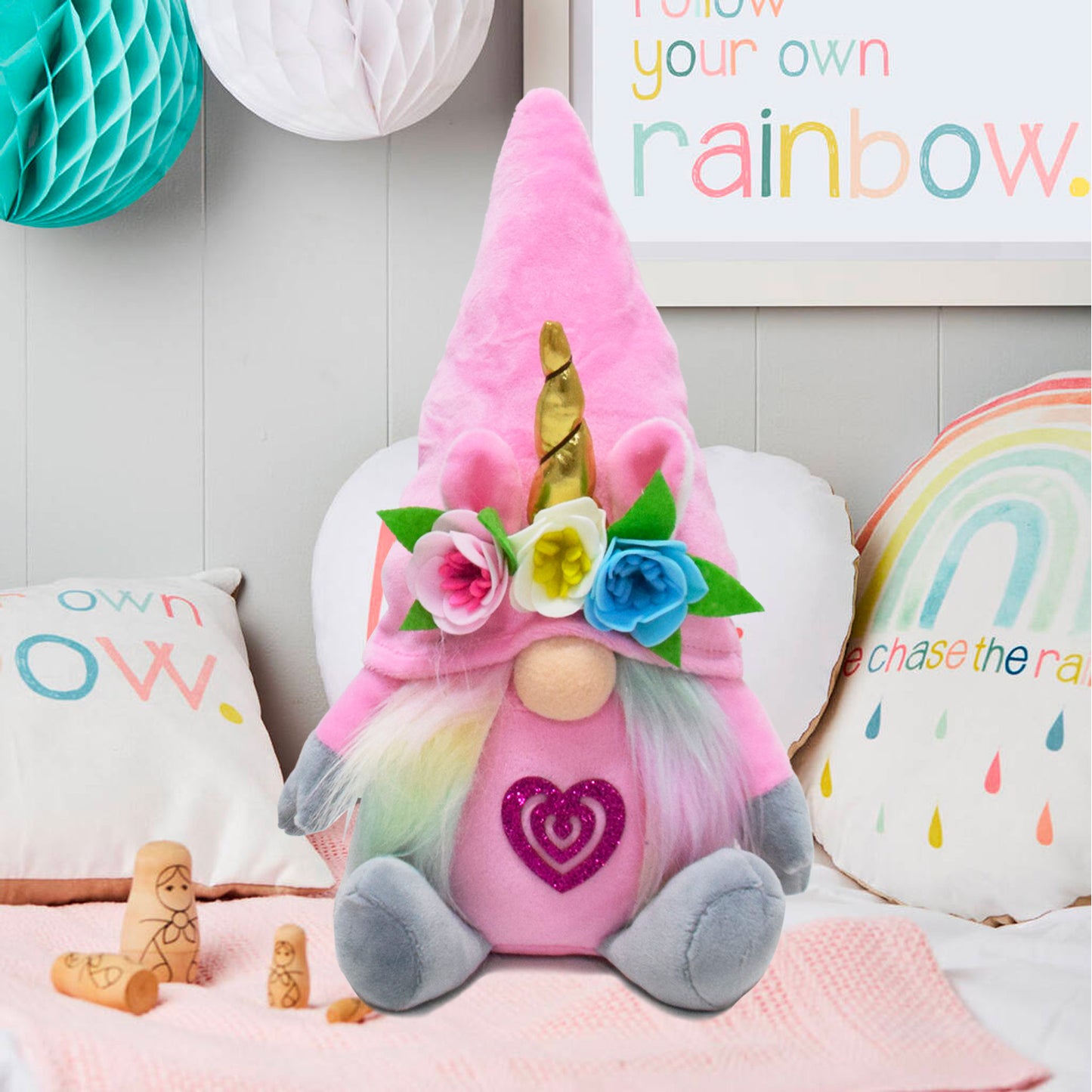 Rainbow Unicorn Gnome