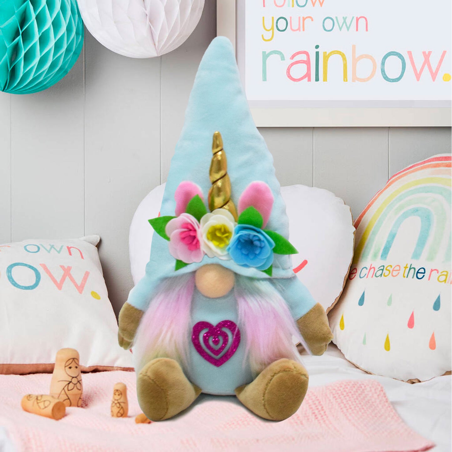 Rainbow Unicorn Gnome