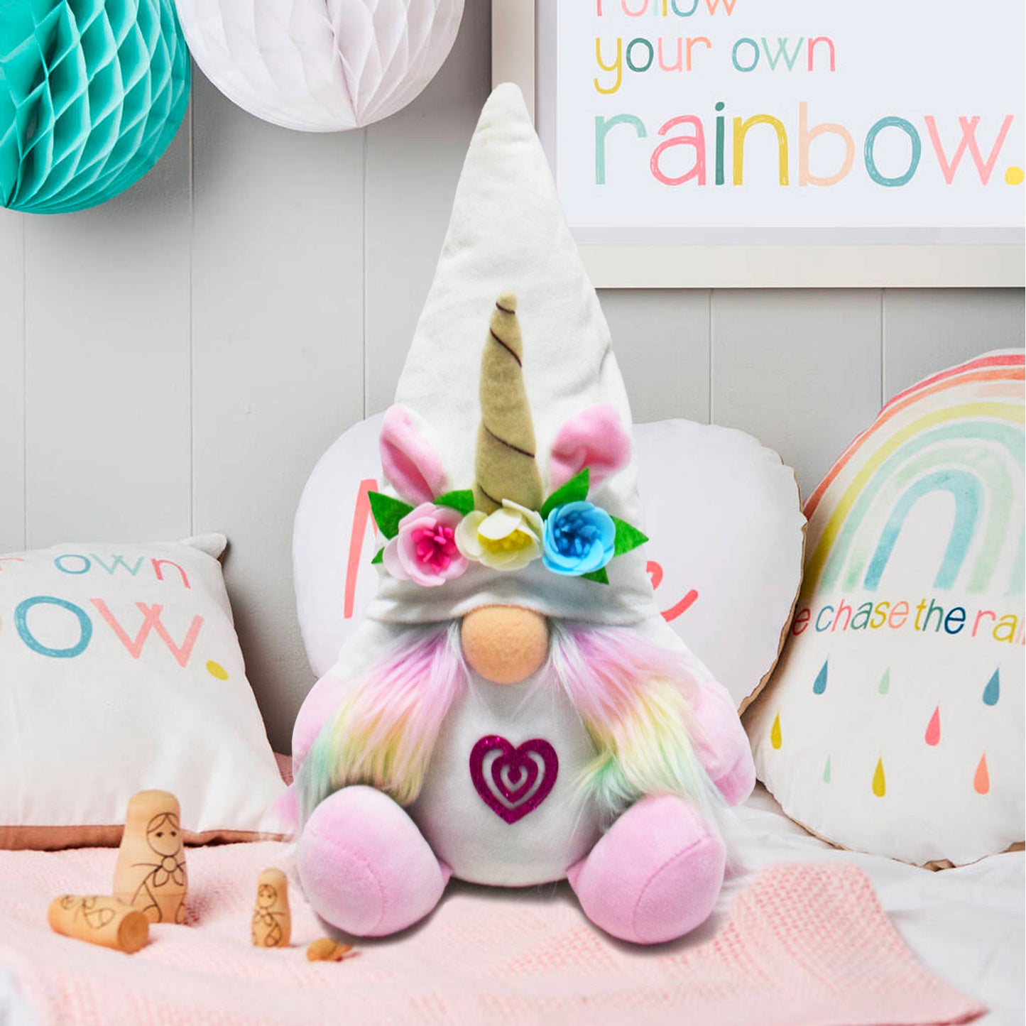 Rainbow Unicorn Gnome