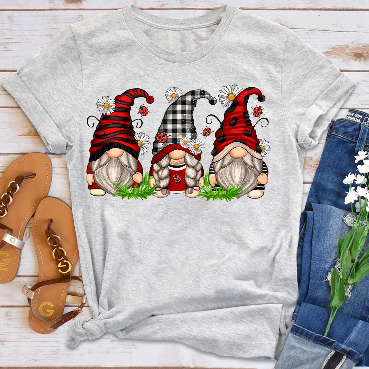 Lady Bug Gnomes T-Shirt