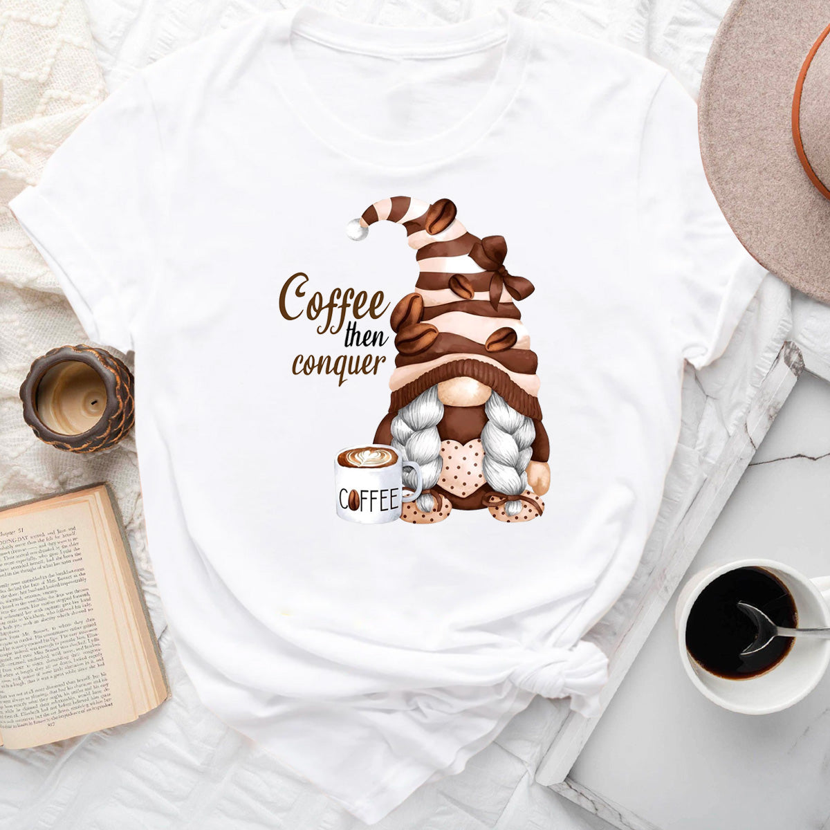 Coffee Then Conquer T-Shirt