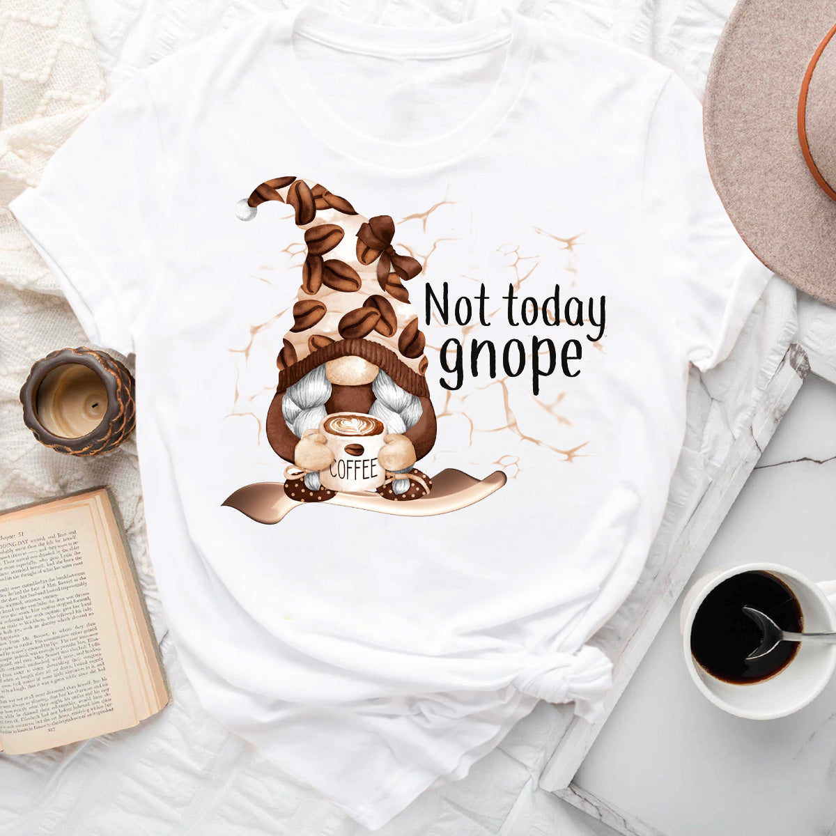 Not Today Gnope Gnome T-Shirt