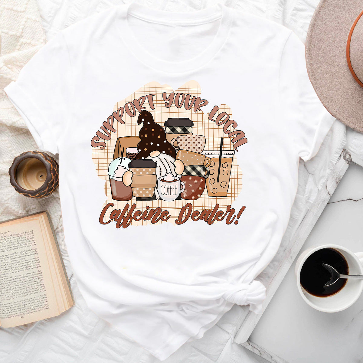 Caffeine Dealer Gnome T-Shirt