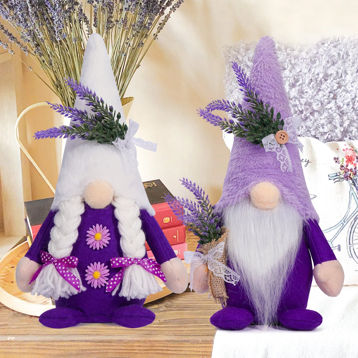 Spring Lavender Gnome