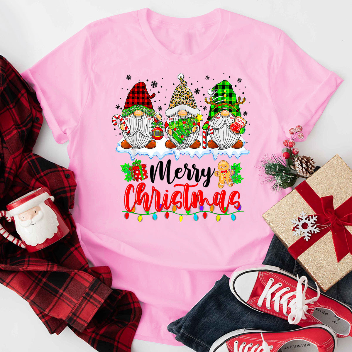 Merry Christma Family Gnomes T-Shirt