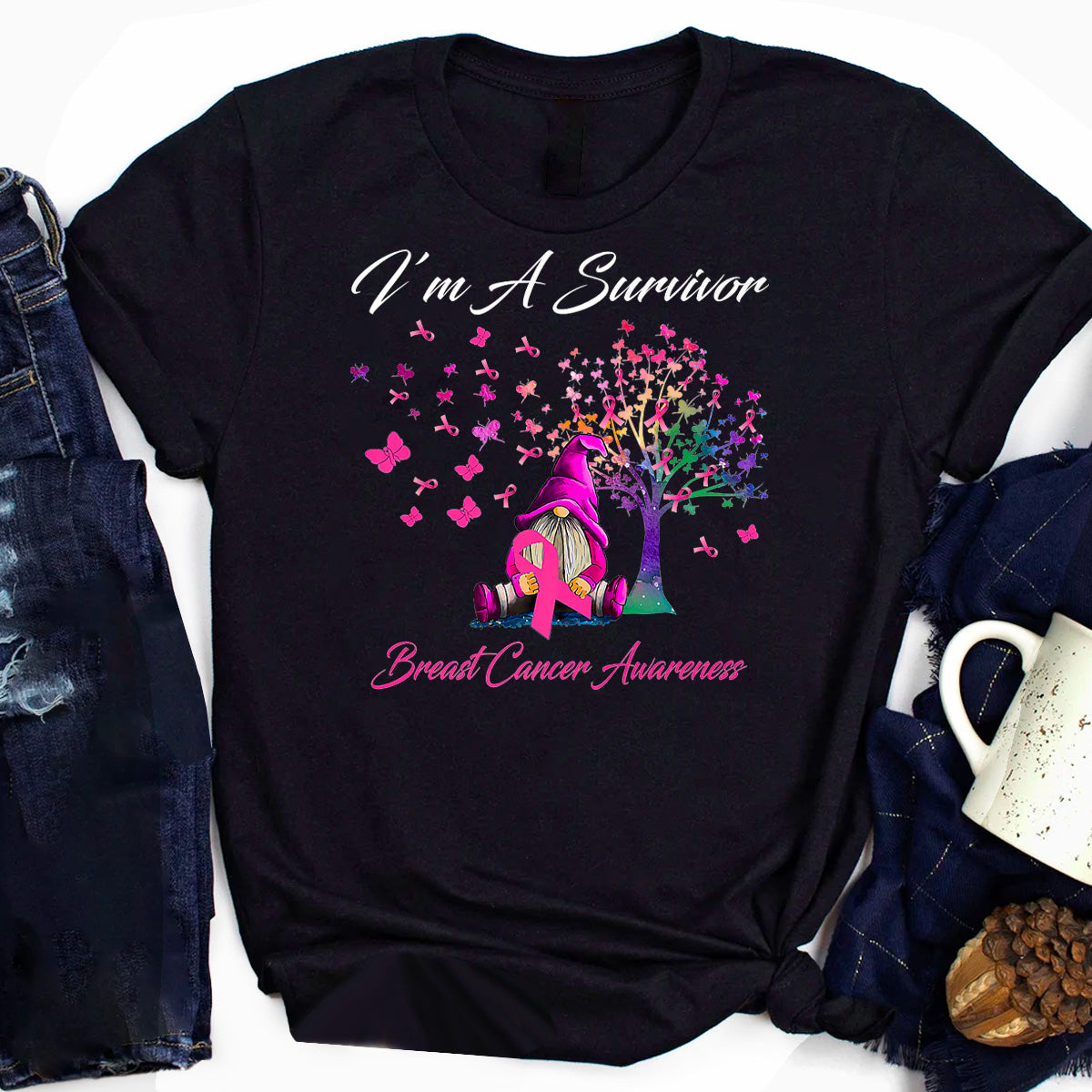 I’m A Survivor Breast Cancer Awareness T-Shirt