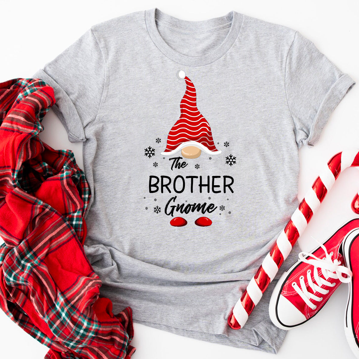 The Brother Gnome Family Matching Family Christmas T-Shirt