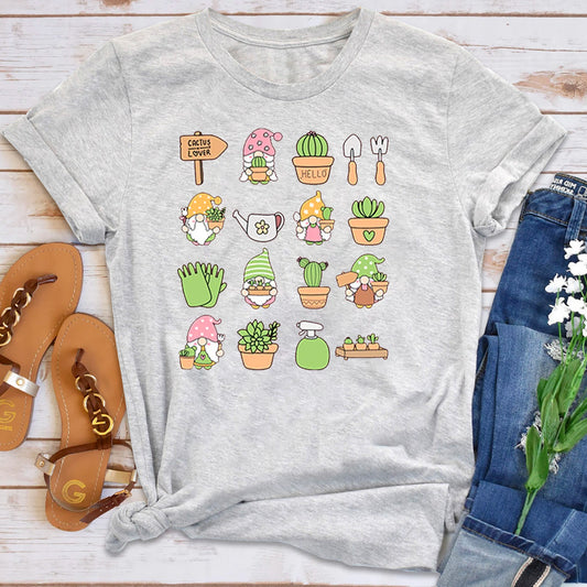 Gnome Gardening Succulent Plant Gnome T-Shirt