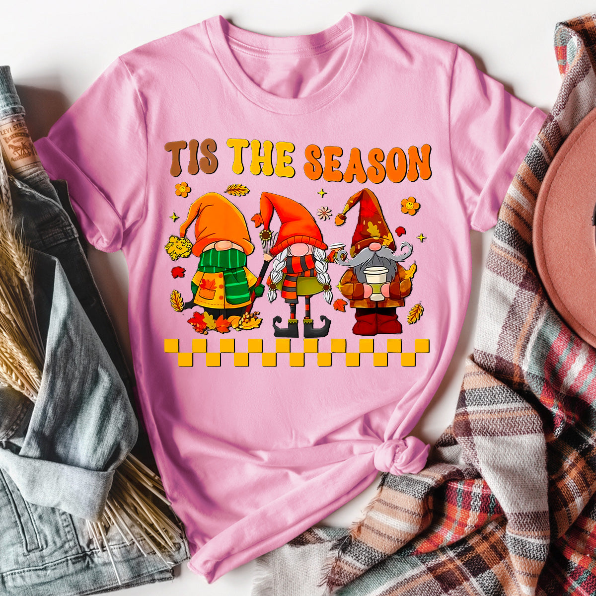 Tis The Season Fall Gnomes T-Shirt