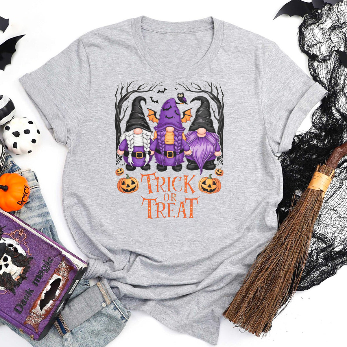 Trick Or Treat Halloween Gnome T-Shirt