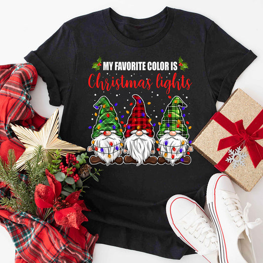 My Favorite Color is Christmas Lights T-Shirt