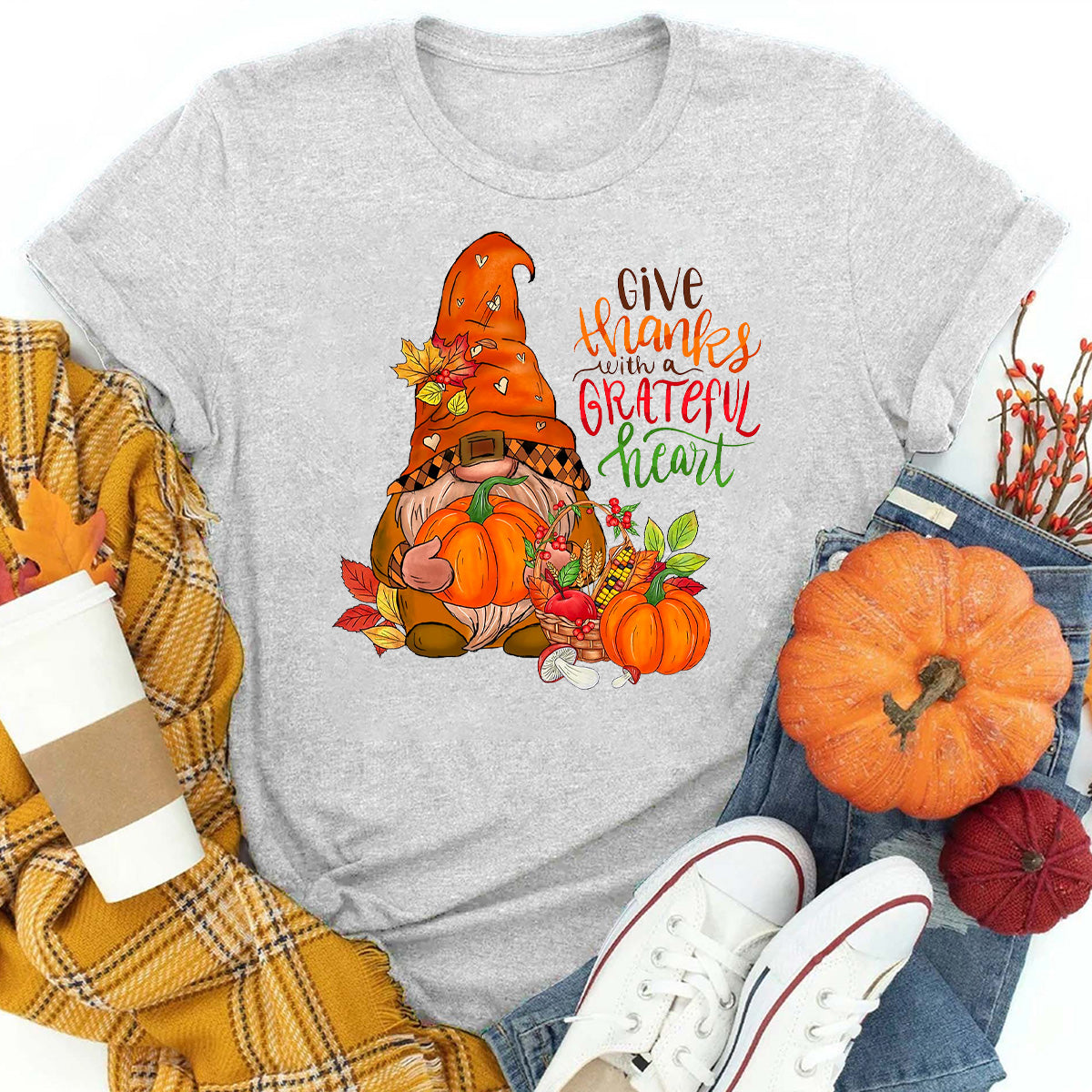 Give Thanks With A Grateful Heart T-Shirt