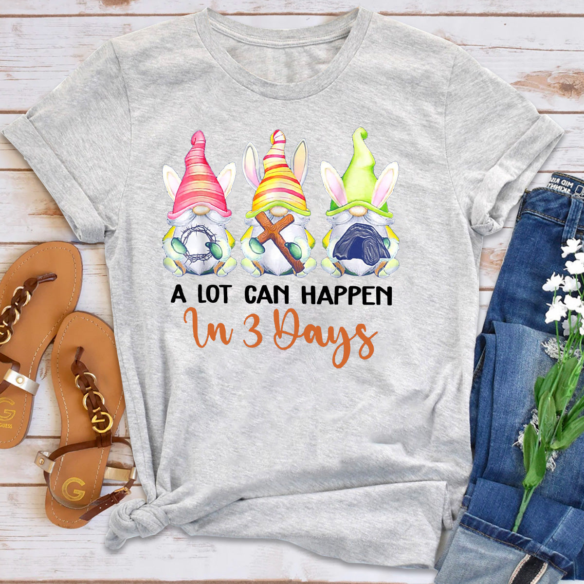 A Lot Can Happen In 3 Days Gnome T-Shirt