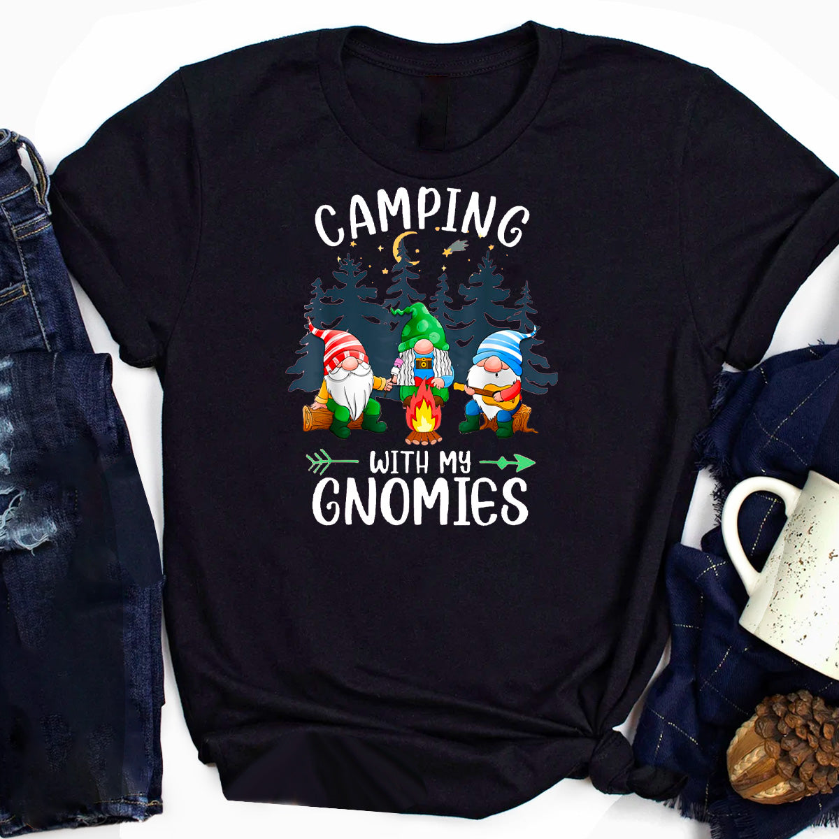 Camping with my Gnomies T-Shirt