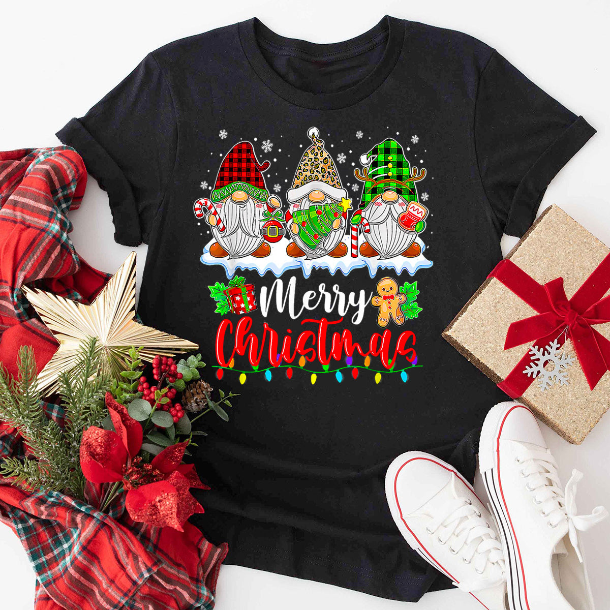 Merry Christma Family Gnomes T-Shirt