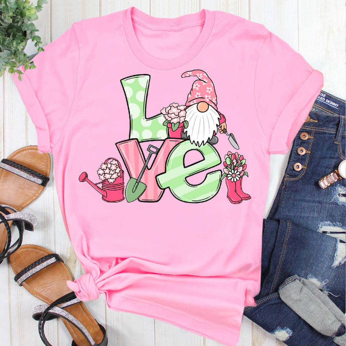 Spring Love Garden Gnome T-Shirt