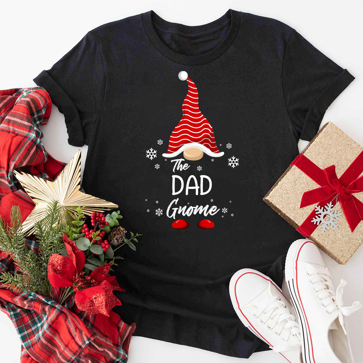 The Dad Gnome Family Matching Family Christmas T-Shirt