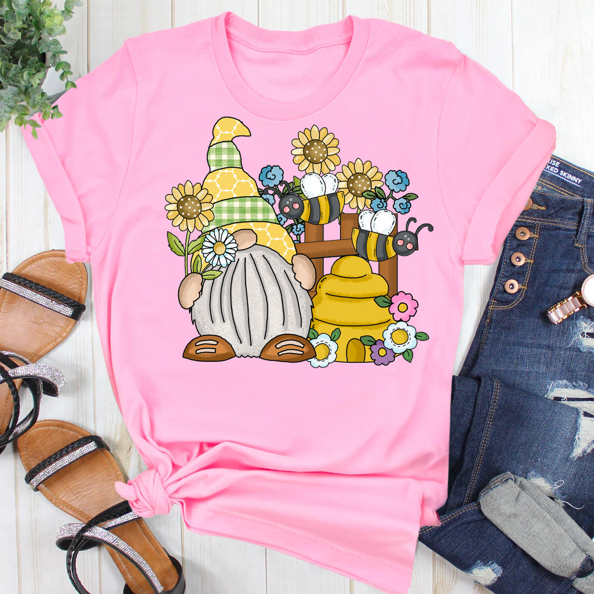 Bee Scene Gnome T-Shirt