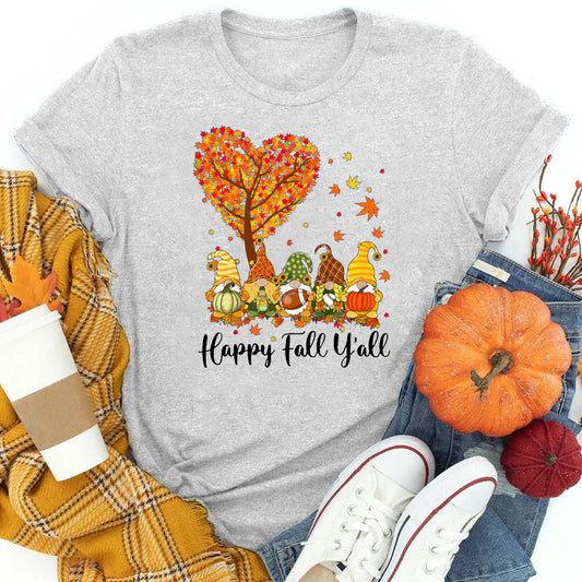 Happy Fall Y'all Gnome T-Shirt