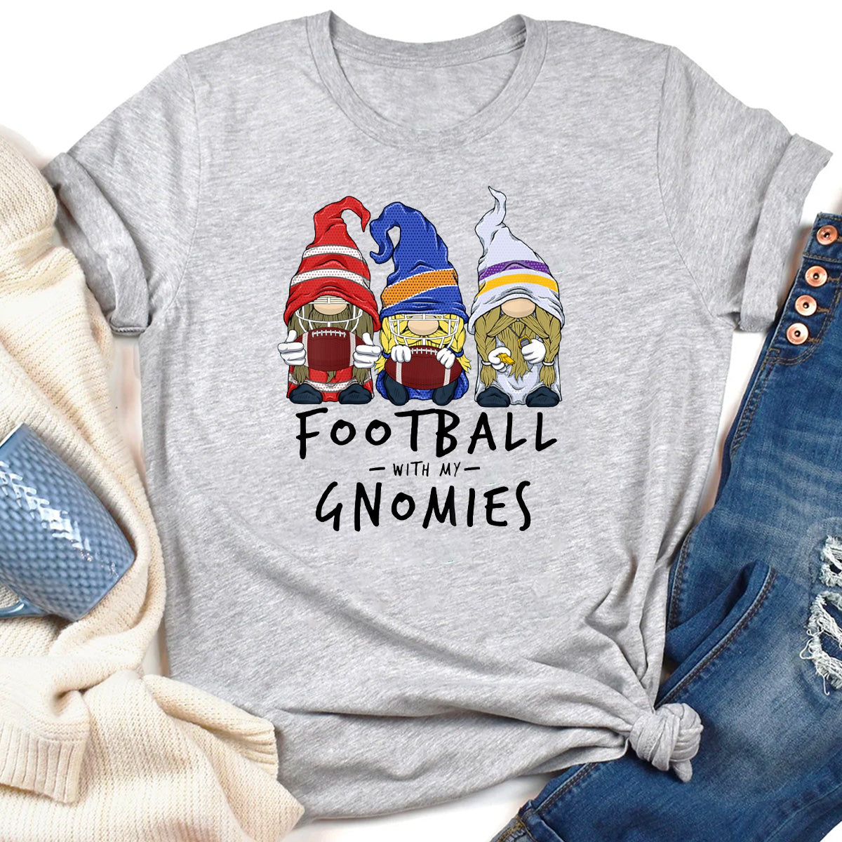 Football With My Gnomies T-Shirt