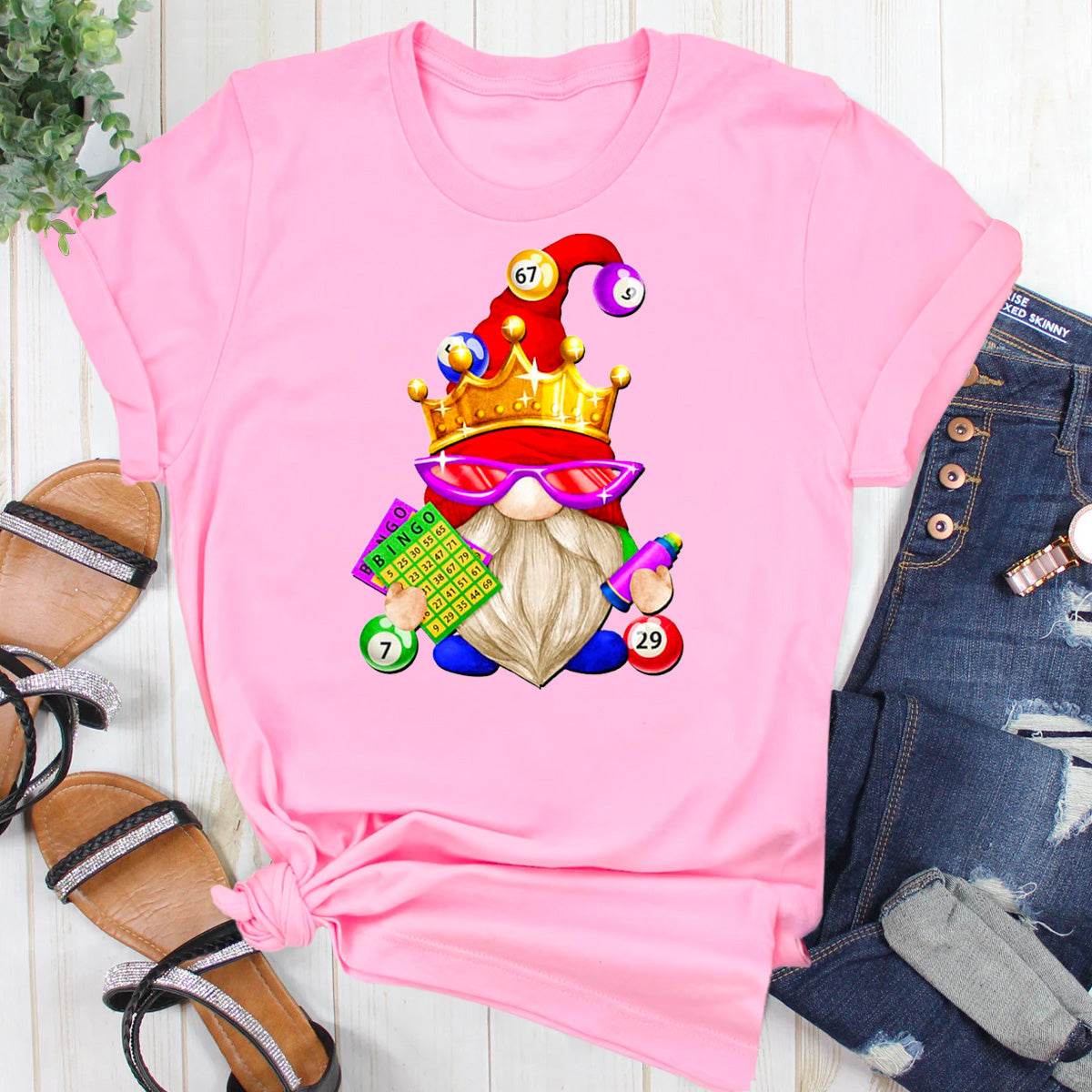 Grandpa Bingo King Gnome T-Shirt