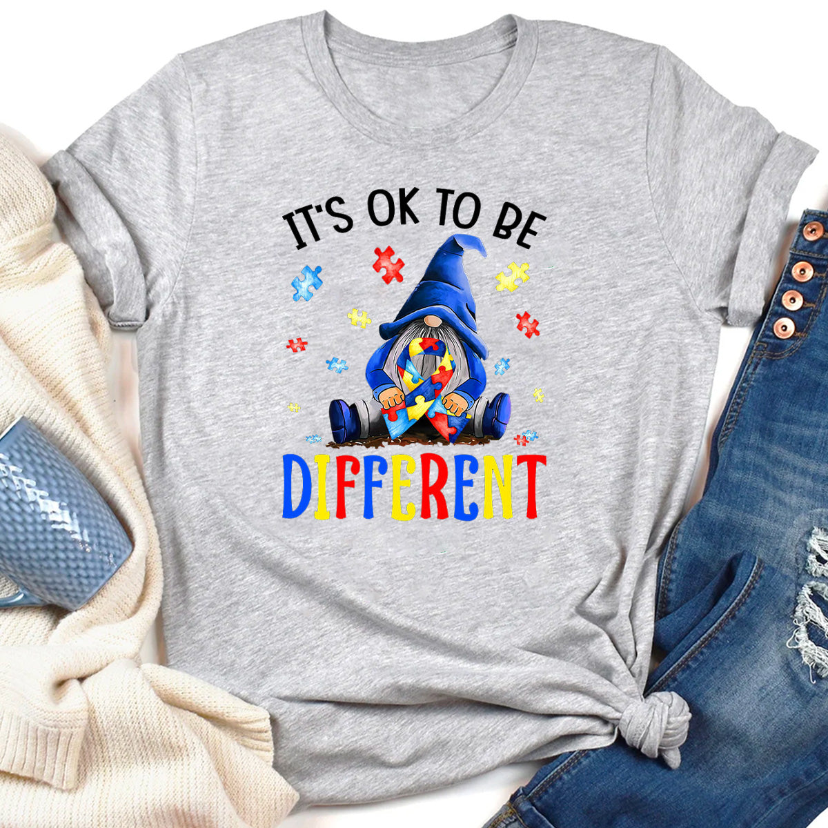 It's Ok To Be Different Autism Awareness T-Shirt