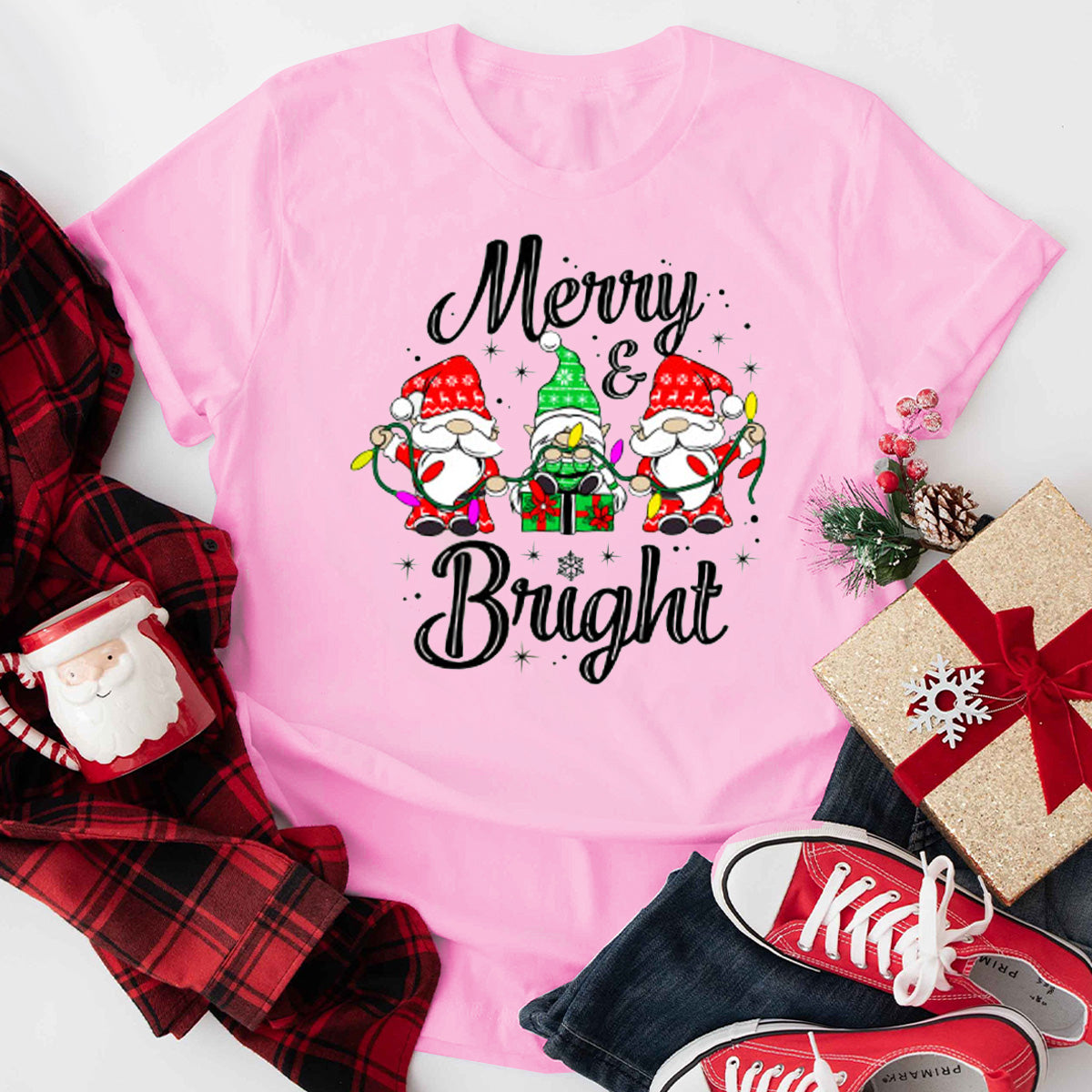 Merry Bright Gnome T-Shirt