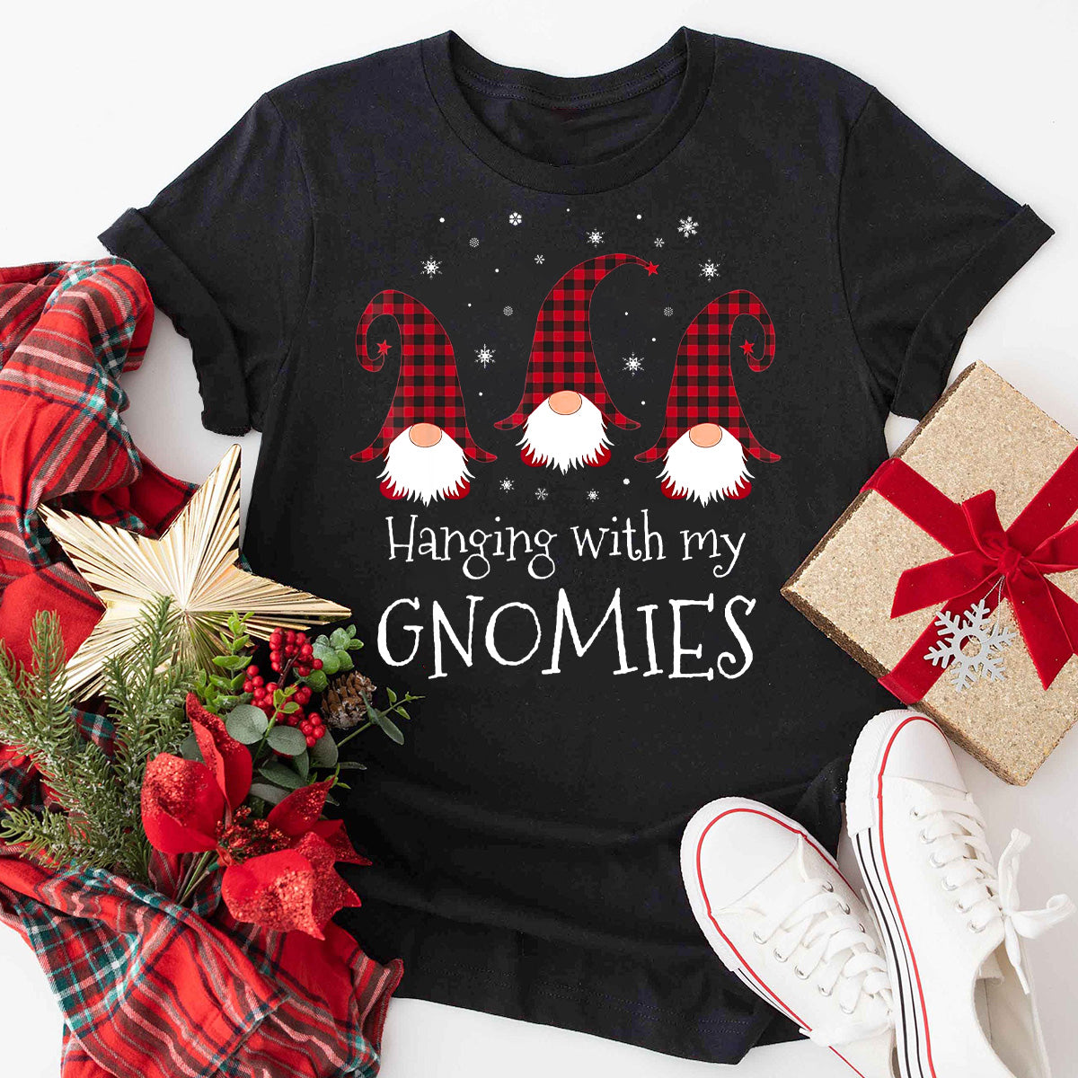 Hanging With My Gnomies Christmas T-Shirt