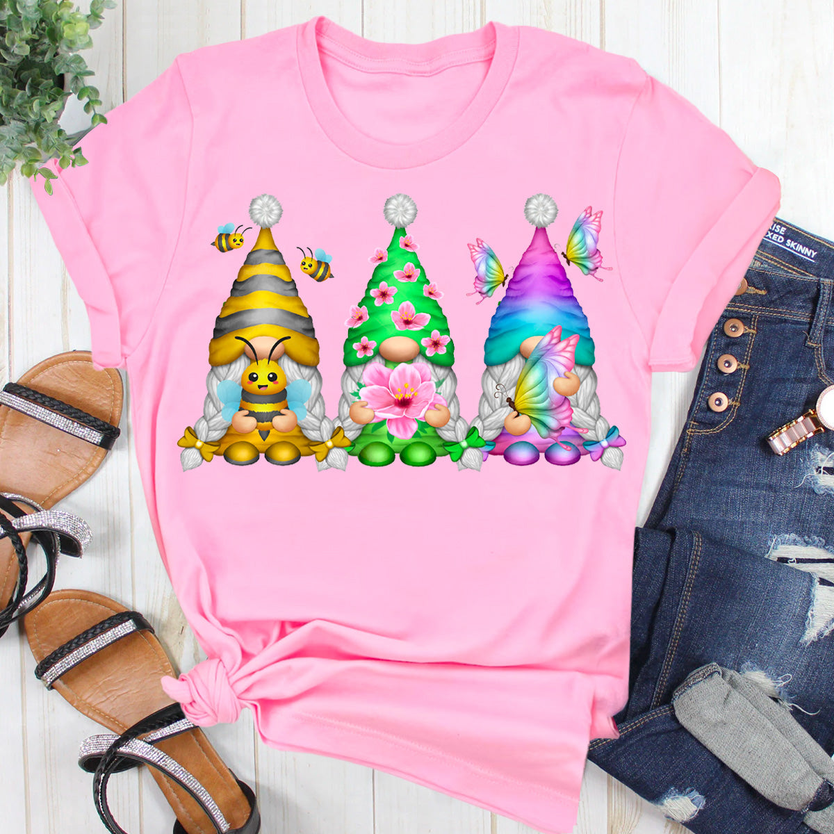 Spring Girl Gnome T-Shirt