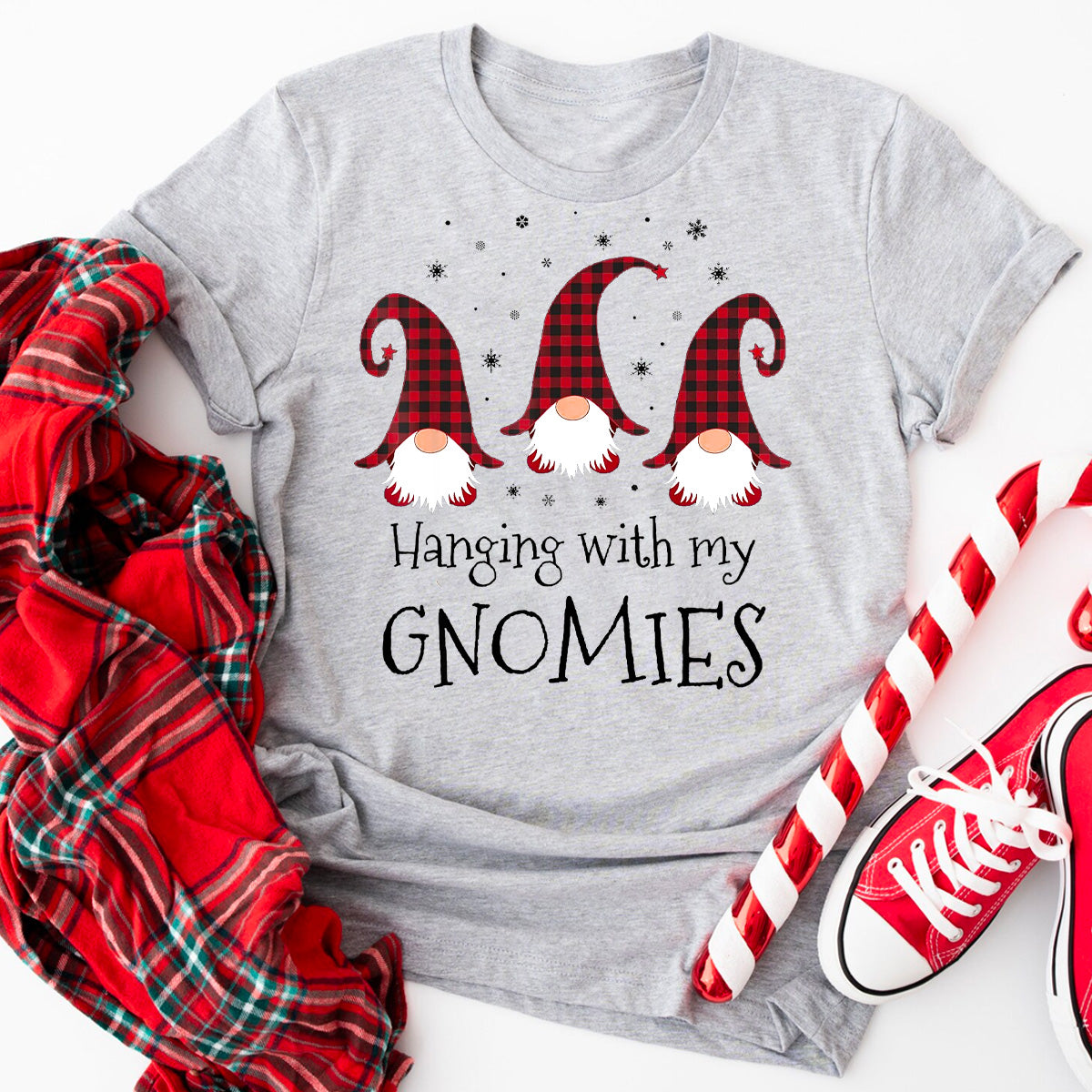 Hanging With My Gnomies Christmas T-Shirt