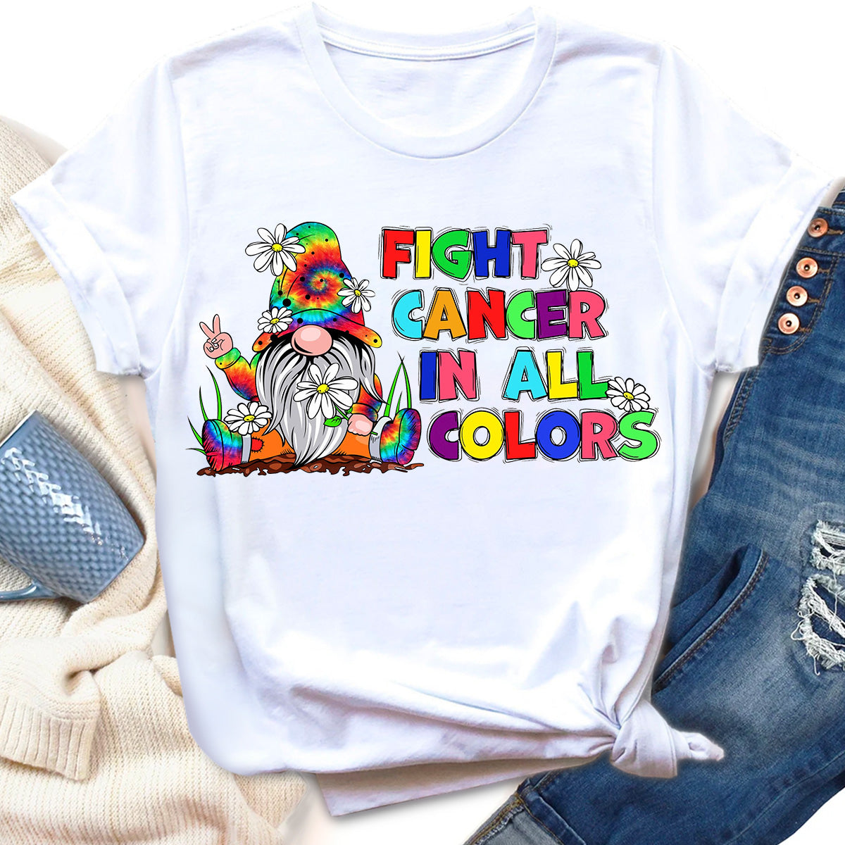 Fight Cancer In All Colors T-Shirt