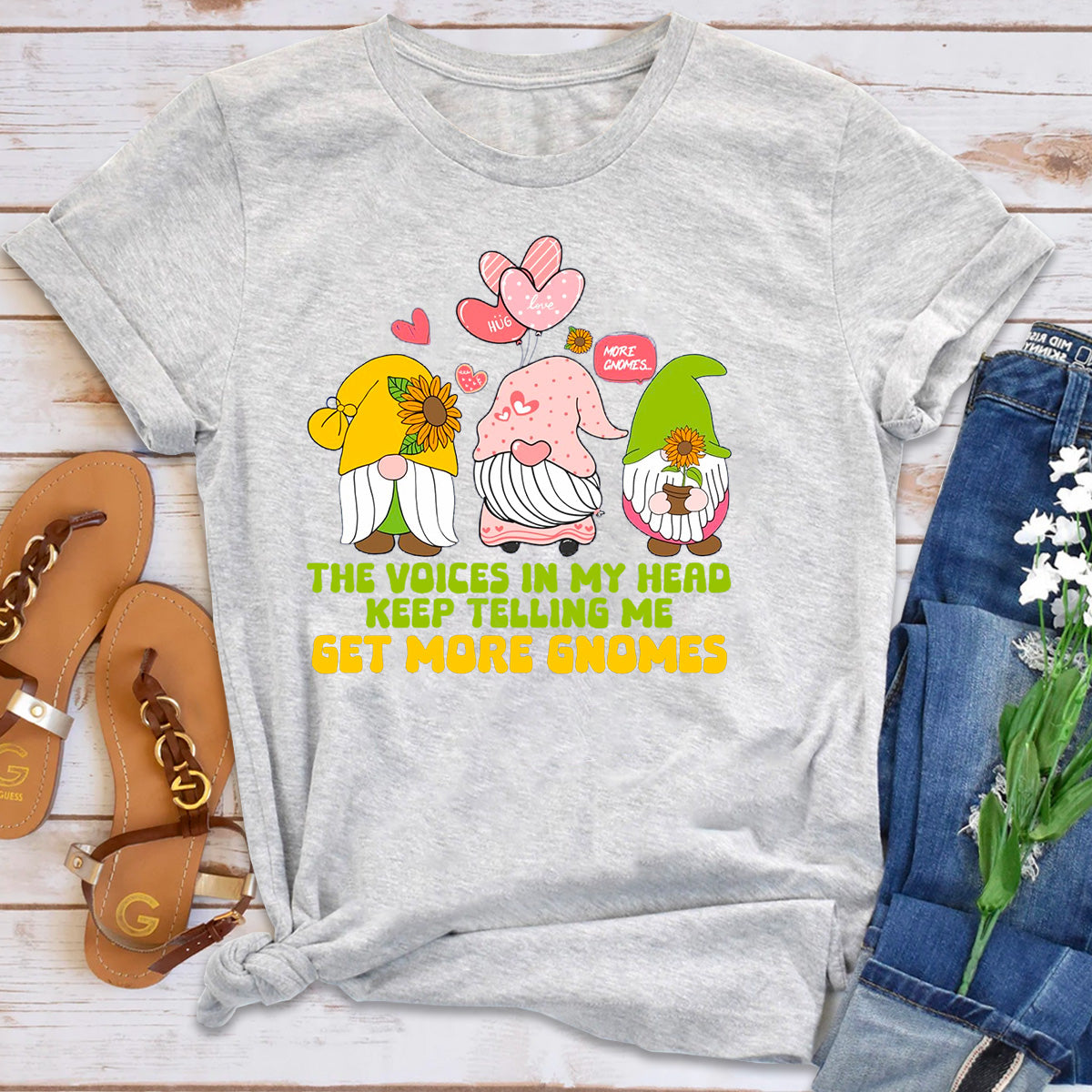 The Voices In My Head Keep Telling Me Get More Gnomes T-Shirt