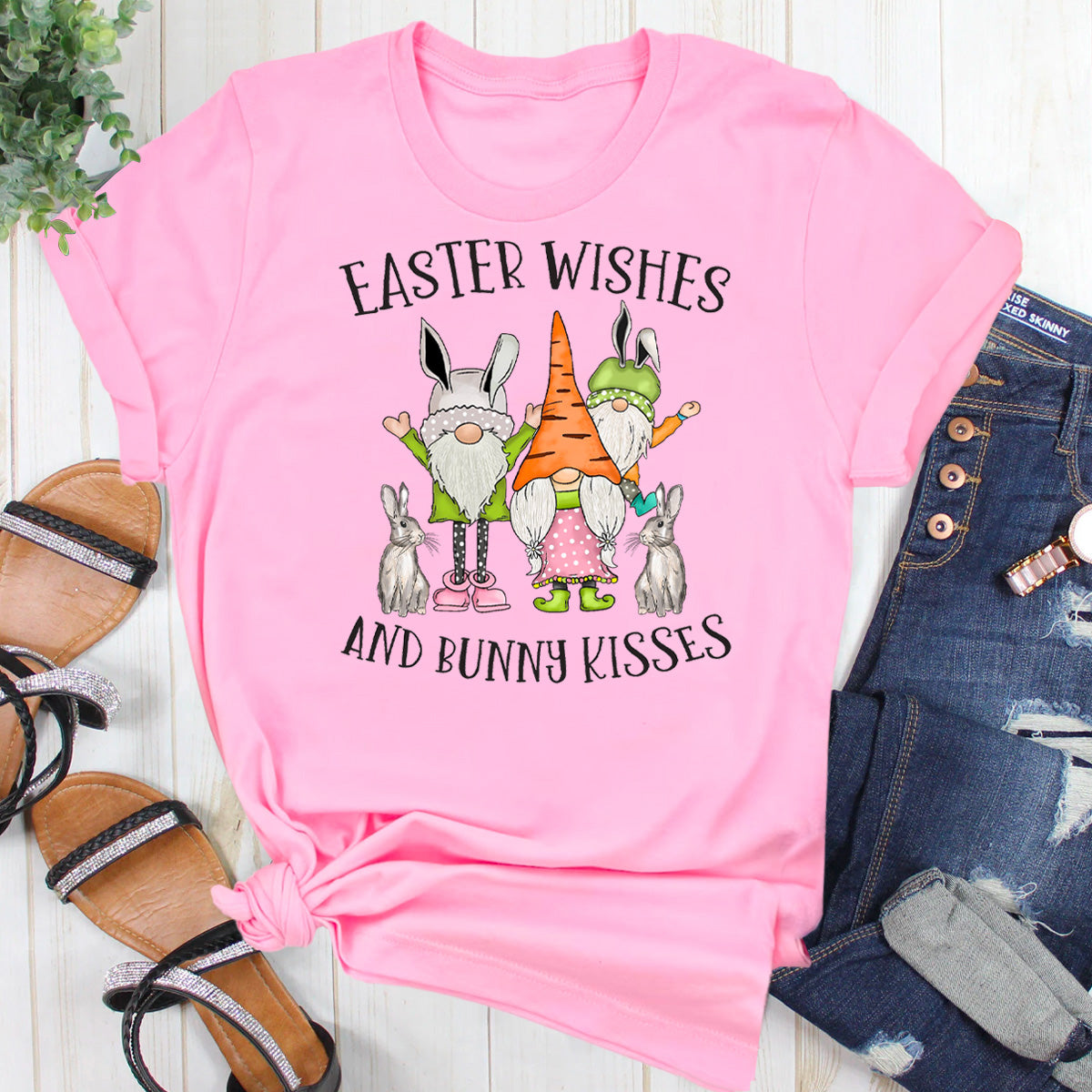 Easter Wishes And Bunny Kisses T-Shirt