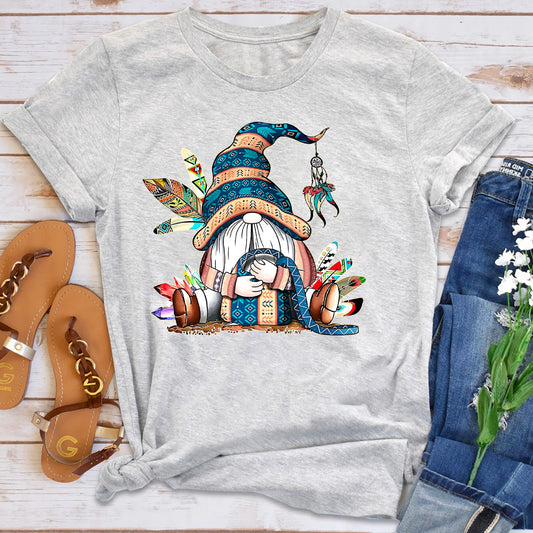 Cute Indian Native American Gnome T-Shirt