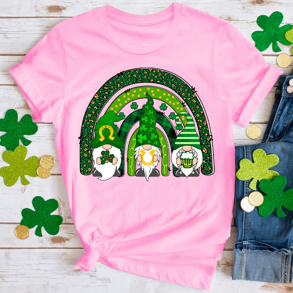 St. Patrick's Day Rainbow Gnome T-Shirt