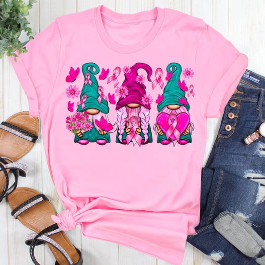 Breast Cancer Gnome T-Shirt