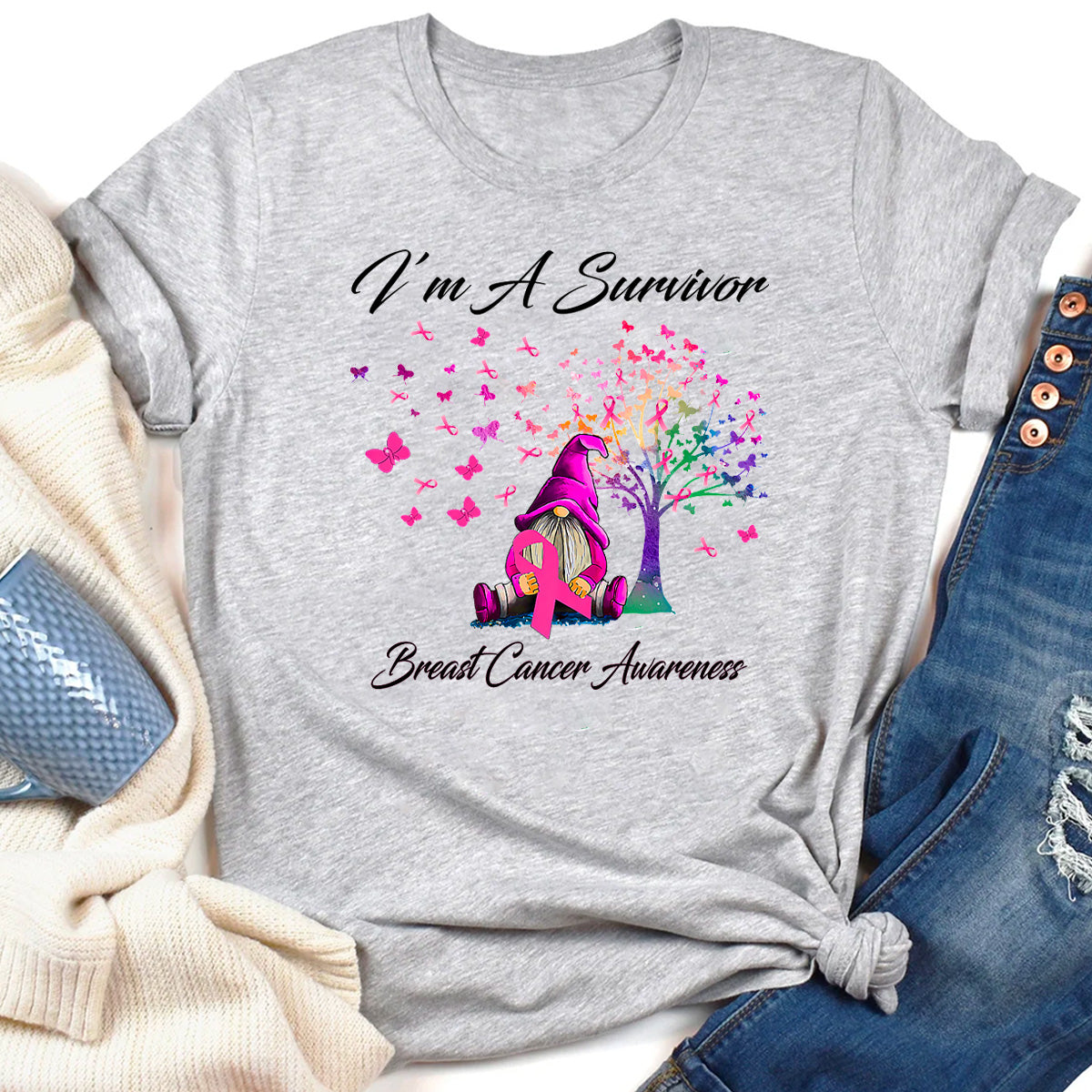 I’m A Survivor Breast Cancer Awareness T-Shirt