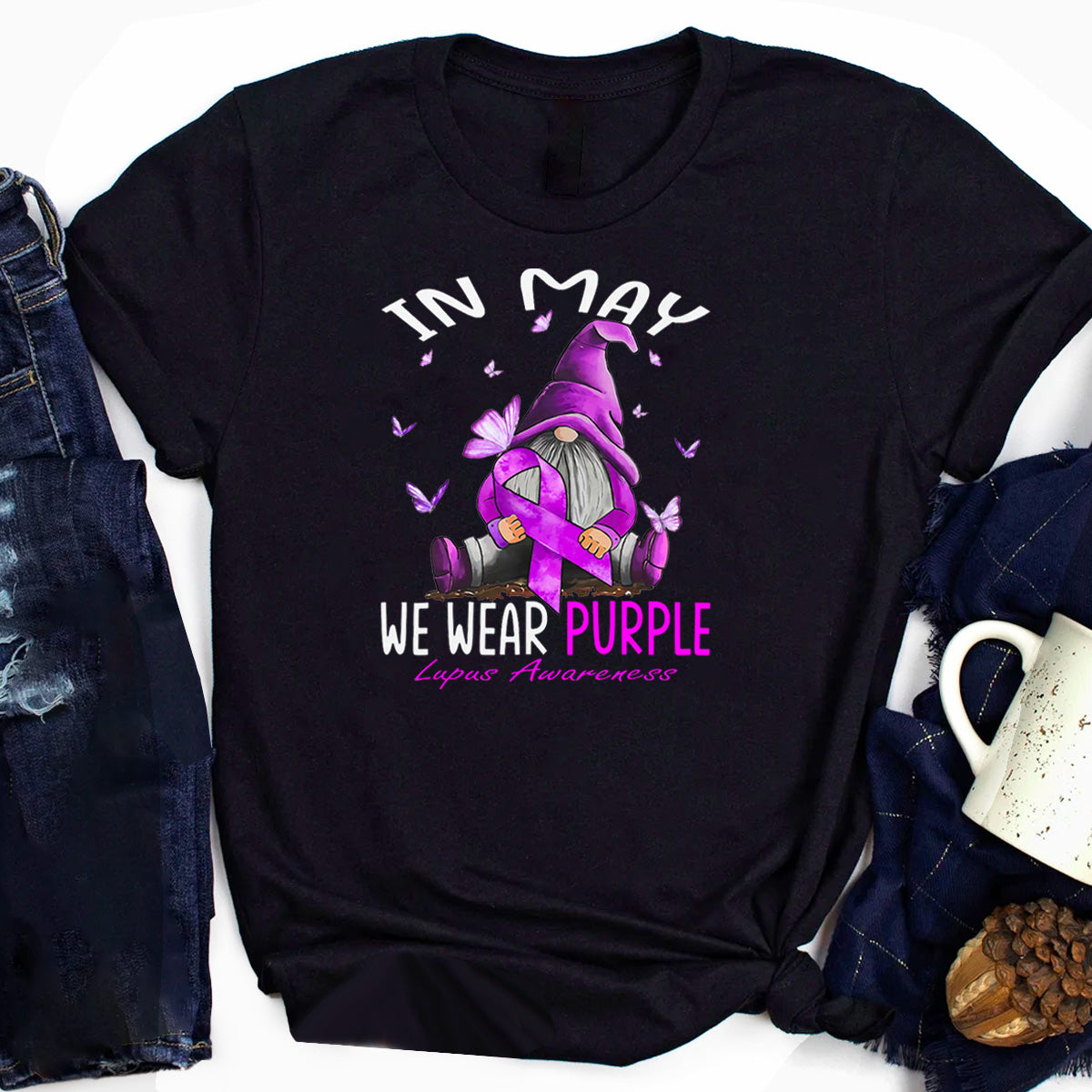 In May We Wear Purple Lupus Awareness T-Shirt