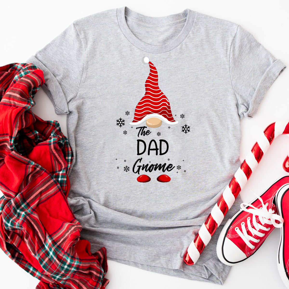 The Dad Gnome Family Matching Family Christmas T-Shirt