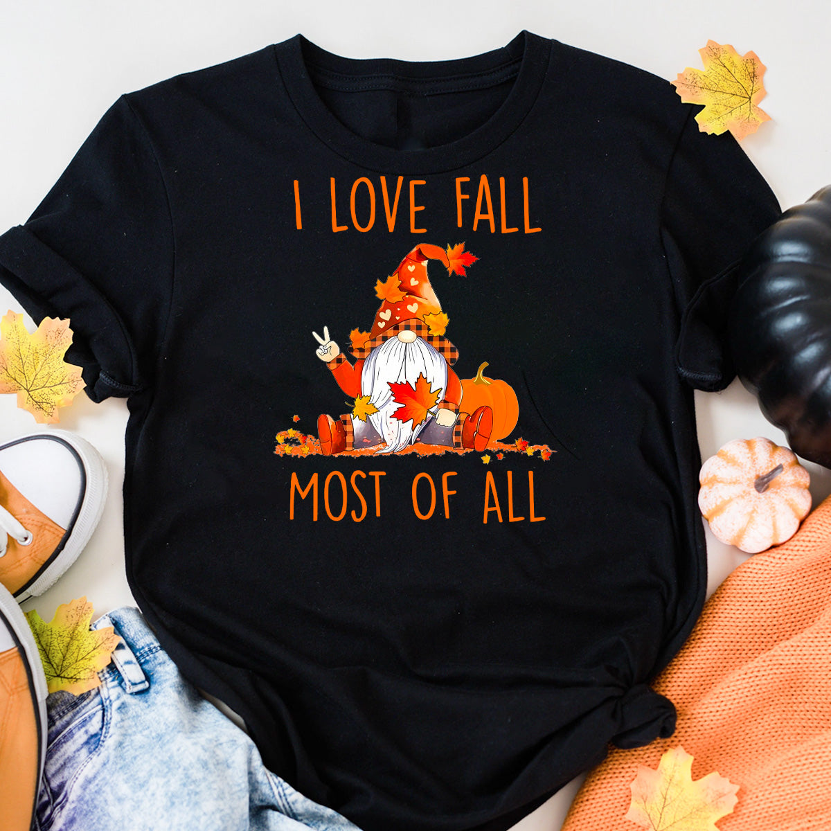 I Love Fall Most Of All T-Shirt