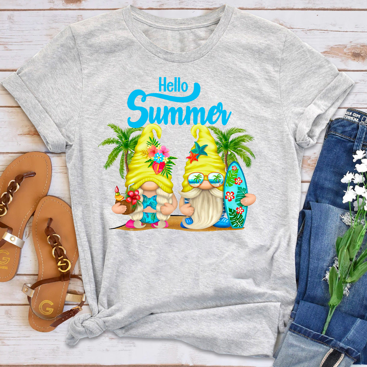 Hello Summer Gnome T-Shirt