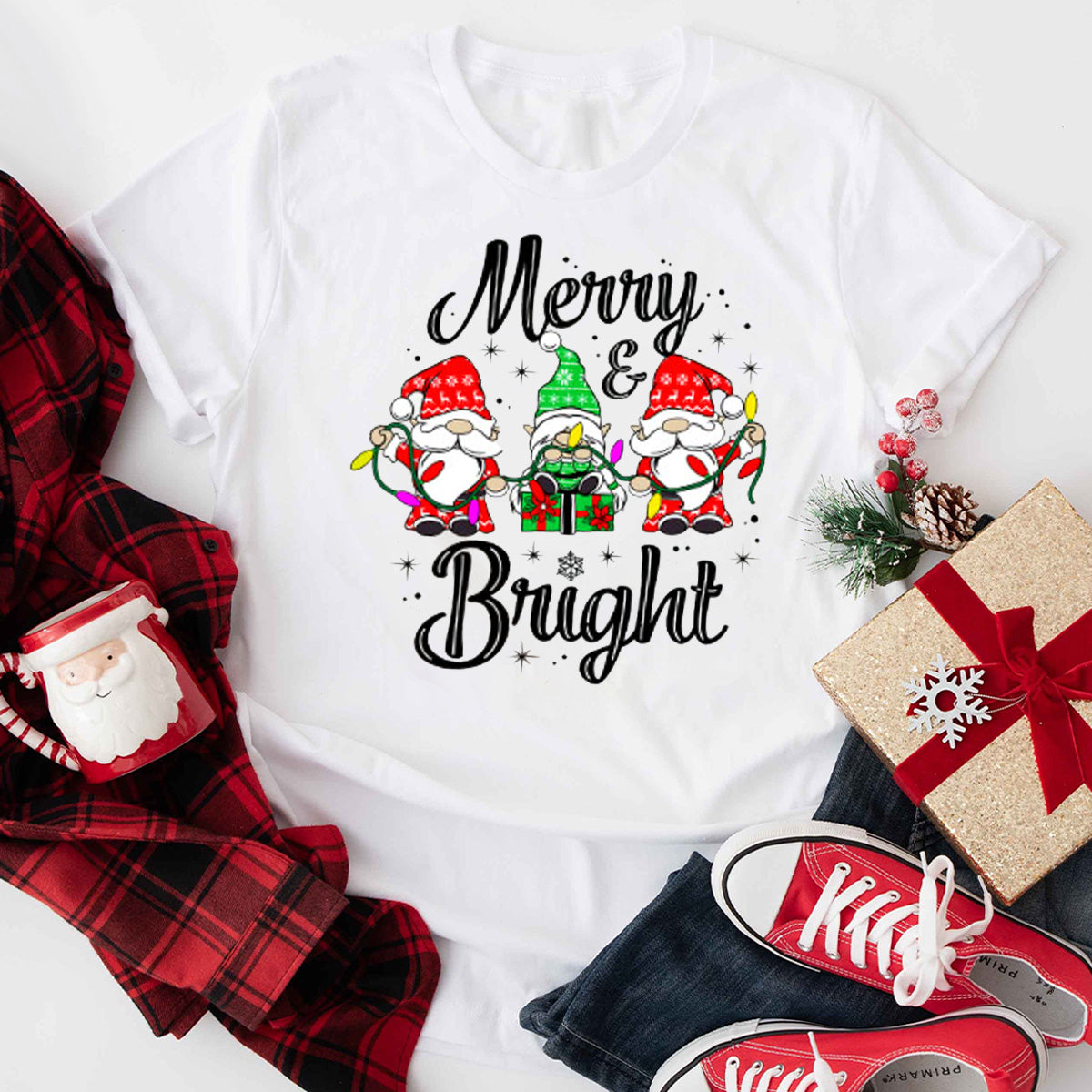 Merry Bright Gnome T-Shirt