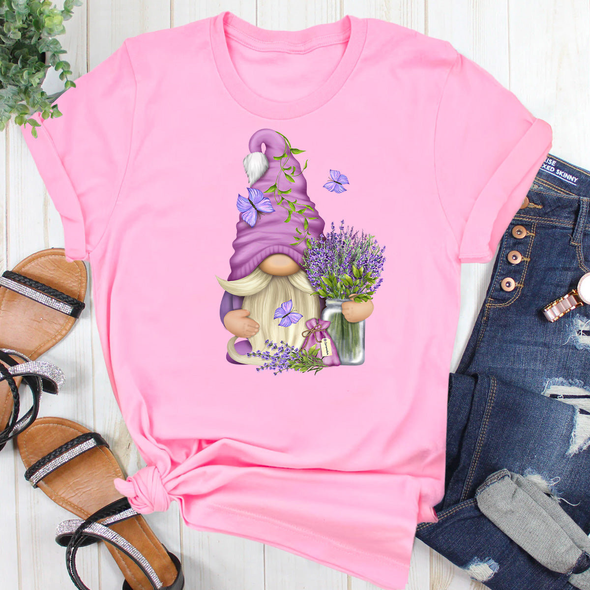 Spring Lavender Gnome T-Shirt