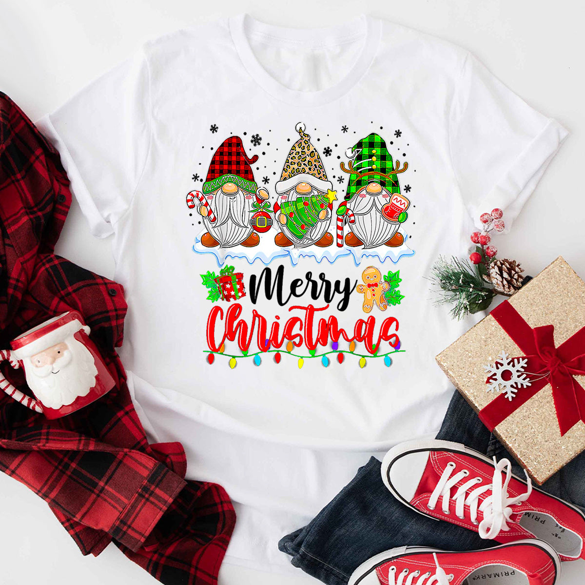 Merry Christma Family Gnomes T-Shirt