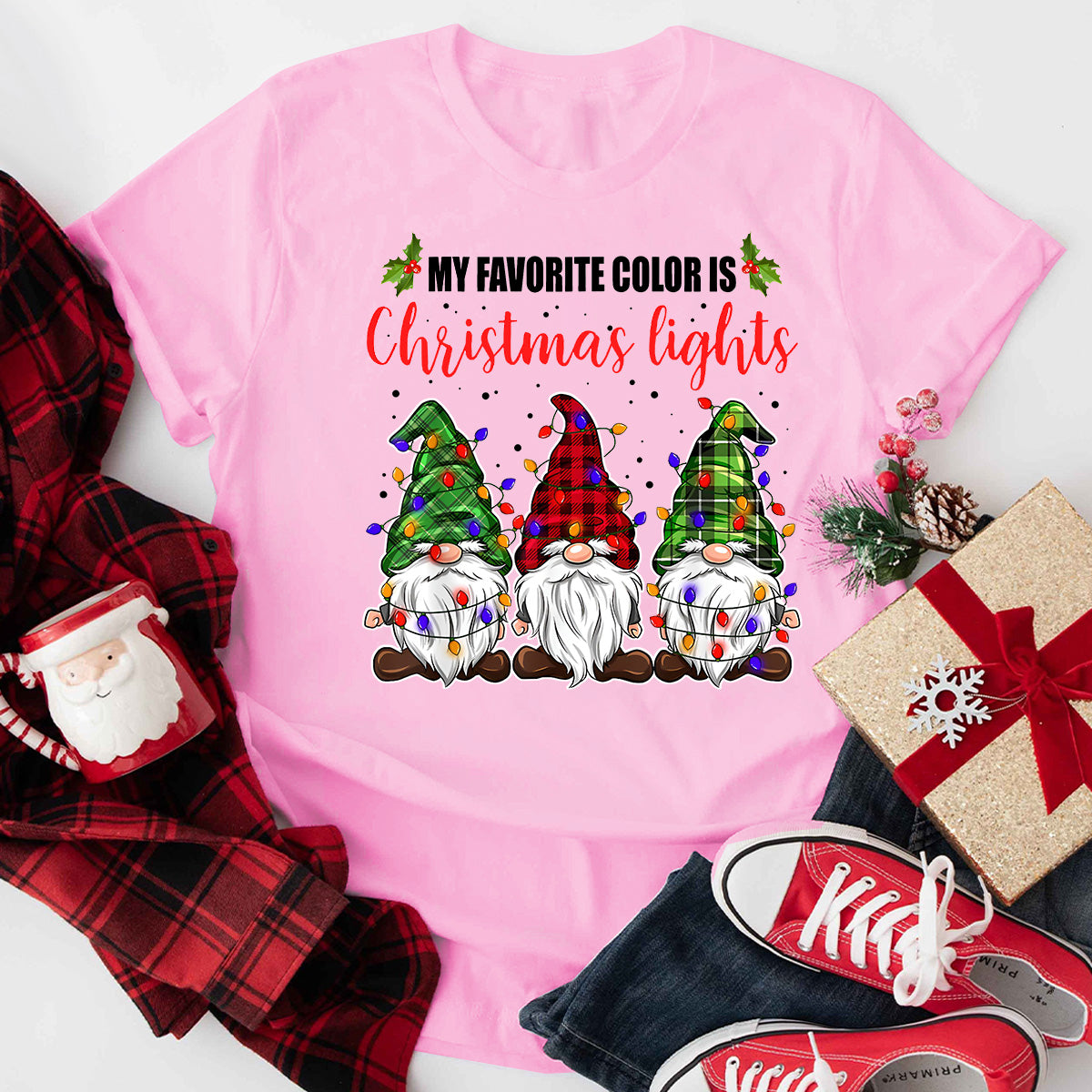 My Favorite Color is Christmas Lights T-Shirt