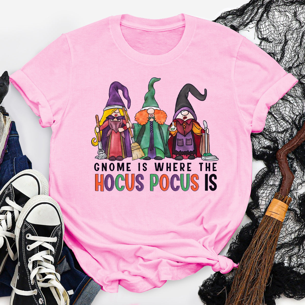 Gnome Is Where The Hocus Pocus Is T-Shirt