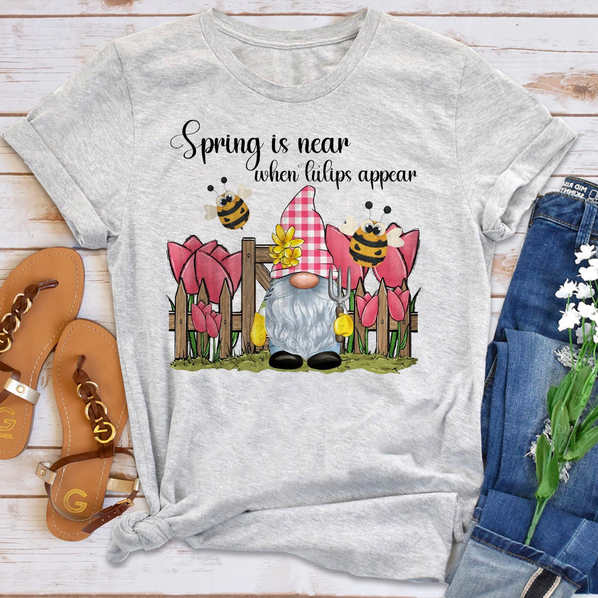 Spring Is Near When Tulips Appear T-Shirt